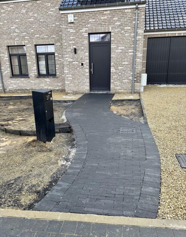 Réalisation - Pavage en klinkers béton